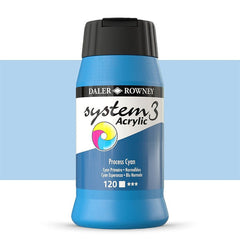 DAL SYSTEM3 ACRYLIC 500ML PROCESS CYAN -Min Qty 1