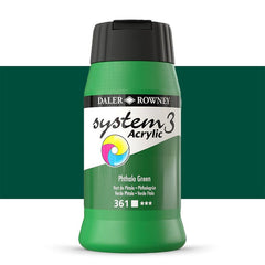 DAL SYSTEM3 ACRYLIC 500ML PHTHALO GREEN -Min Qty 1