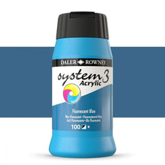 DAL SYSTEM3 ACRYLIC 500ML FLUORESCENTBLUE -Min Qty 1