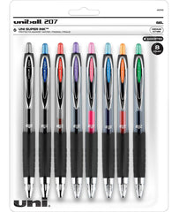 PEN ASST GEL UNI-BALL SIGNO 207 MULTI-COLOR SET OF 8