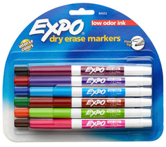 MARKER DRY ERASE EXPO LOW ODOR FINE ASST SET OF 12