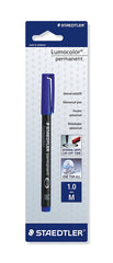 Staedtler, Lumocolor perm. M blue, bls 1p