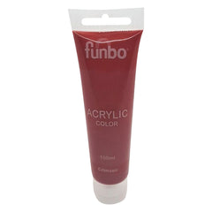 Funbo ACRYLIC tube 100ml 01 CRIMSON FO-AC-100-001
