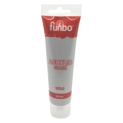 Funbo ACRYLIC tube 100ml 142 SILVER FO-AC-100-142