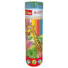 Funbo Coloring Pencil Cylinder Set 24 Color FO-CLPT-24, Box=12Set