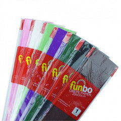 Funbo Crepe paper 23gsm 50cmx2m Packet of 10 FO-CP80-05-VTD