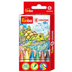 Funbo Crayons Pack of 6 Colors FO-CR-06