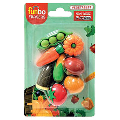 Funbo 3D Eraser in Blister Pack-Vegetable FO-ER-VEG