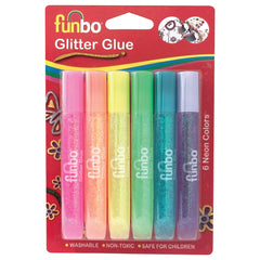 Funbo glitter glue Light Colors Bls 12.5g x 6Colors FO-GG-06126