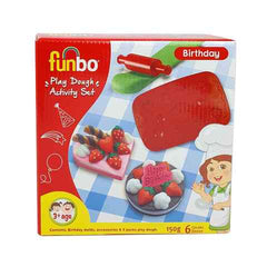 Funbo Activity Set Play Dough Birthday 150g and molds FO-PD-150-BD