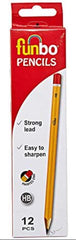 Funbo HB Pencil yellow Box 12 FO-PW-453