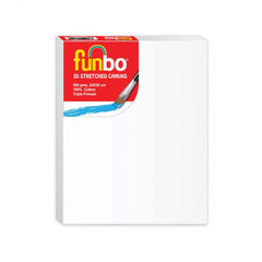 Funbo Stretched canvas 380 gms 24X30 cm FO-114002430