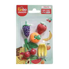 Funbo 3D Eraser in Blister Pack-Fruits