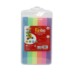 Funbo M.Clay 600g 6 Neon Clrs in PP case