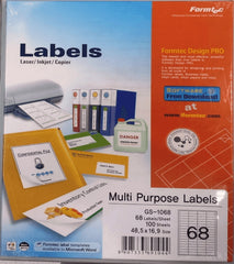 Label6800 48.5x16.9 Packet 100 Sheet FT-GS-1068
