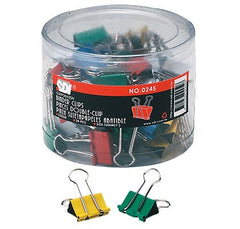 Hand, Double Clips color 1 inch Case of 24pcs No. 0245