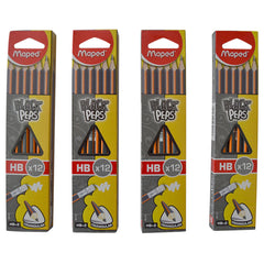 Maped Black Peps Pencil 4 Boxes MDP-VP-029