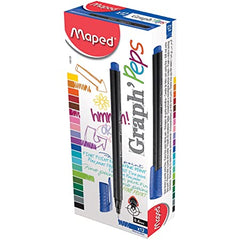 Maped Graph Peps Fineliner Blue Marina Box 12 MD-749120