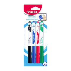 Maped Whiteboard Marker Chisel Assorted .Packet 4 Colors MD-735547