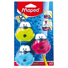 Maped Sharpner 1 Hole Croc Croc Signal Bls 3 Pcs MD-017719