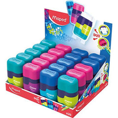 Maped Connect 2 - Hole Sharpner-Eraser Translucent Dsp 20P MD-049211