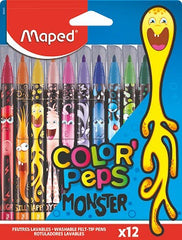 Maped Color Peps Felttip Monster 12 Colors MD-845400