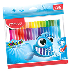 Maped Pulse Felt Pen Ocean St 36 Colors MD-845725