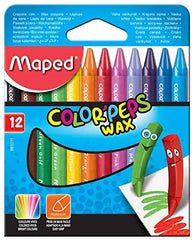 Maped Color Peps Wax Crayons 12 Colors MD-861011