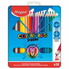 Maped Colors Pencils Strong Metal Box 18 Colors MD-862715
