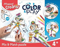 Maped Creativ Colors And Play Mix And Match Puzzle MD-907001