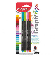 Maped, Graph\\\'Peps Fineliner Deco Black Box=12EA MD-749000