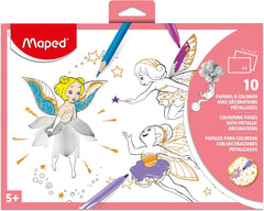 Maped, Photo Colouring Metalized Paper 10 Pcs MD-831224