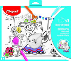 Maped, Photo Colouring 3D Support 3 Pcs MD-831226