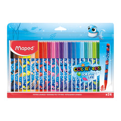 Maped, Color Peps FeltTip Ocean Deco 24 Color MD-845703