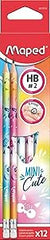 Maped, BlackPeps Mini Cute HBPencil+ER Bx=12pcs MD-851814