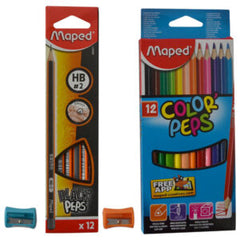 Maped, BlackPeps 2Bx+ColorPeps 12 Col+Shrprs MDP-VP-081