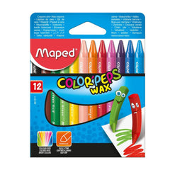 Maped, Color Peps Wax Crayons 12 Col 2+1 Pac MDP-VP-134