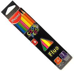 Maped Color Peps Pencils Fluorescent 6 Colors MD-832003