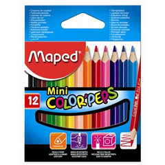 Maped Color Peps Mini Pencils 12 Colors MD-832500