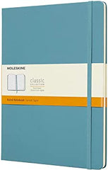 Moleskine CLASSIC Notebook XL RULED Hard COVER REEF BLUE