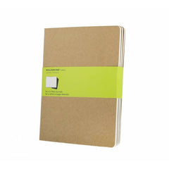 Moleskine Cahier XL Plain st 3 Kraft 705069