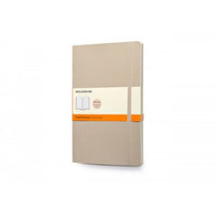Moleskine Ruled Notebook Soft Khaki-Large 323623