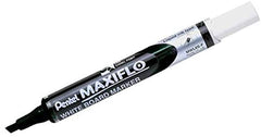 Pentel Maxiflo White board Marker Slim Chisel Black PE-MWL6S-A