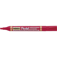 Pentel Marker Permanent Chisel Red-1 Piece PE-N860-01B