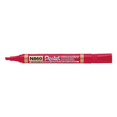 Pentel Marker Permanent Chisel Red PE-N860-B