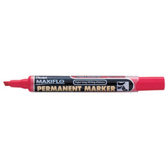 Pentel Maxiflo Permanent Chisel Red PE-NLF60-B