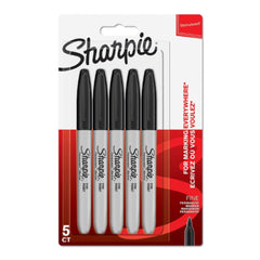Sharpie Permanent Marker Fine BK 5Pcs SP-1986051