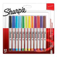 Sharpie Permanent Marker Ultra Fine 12 Colors SP-2065408
