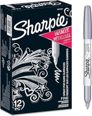 Sharpie P.Marker MetallicSilver Bx=12Pcs