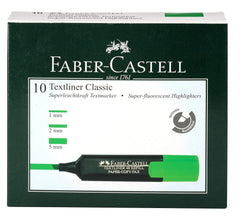 FABER CASTELL CLASSIC HIGHLIGHTER BOX OF 10PC GREEN